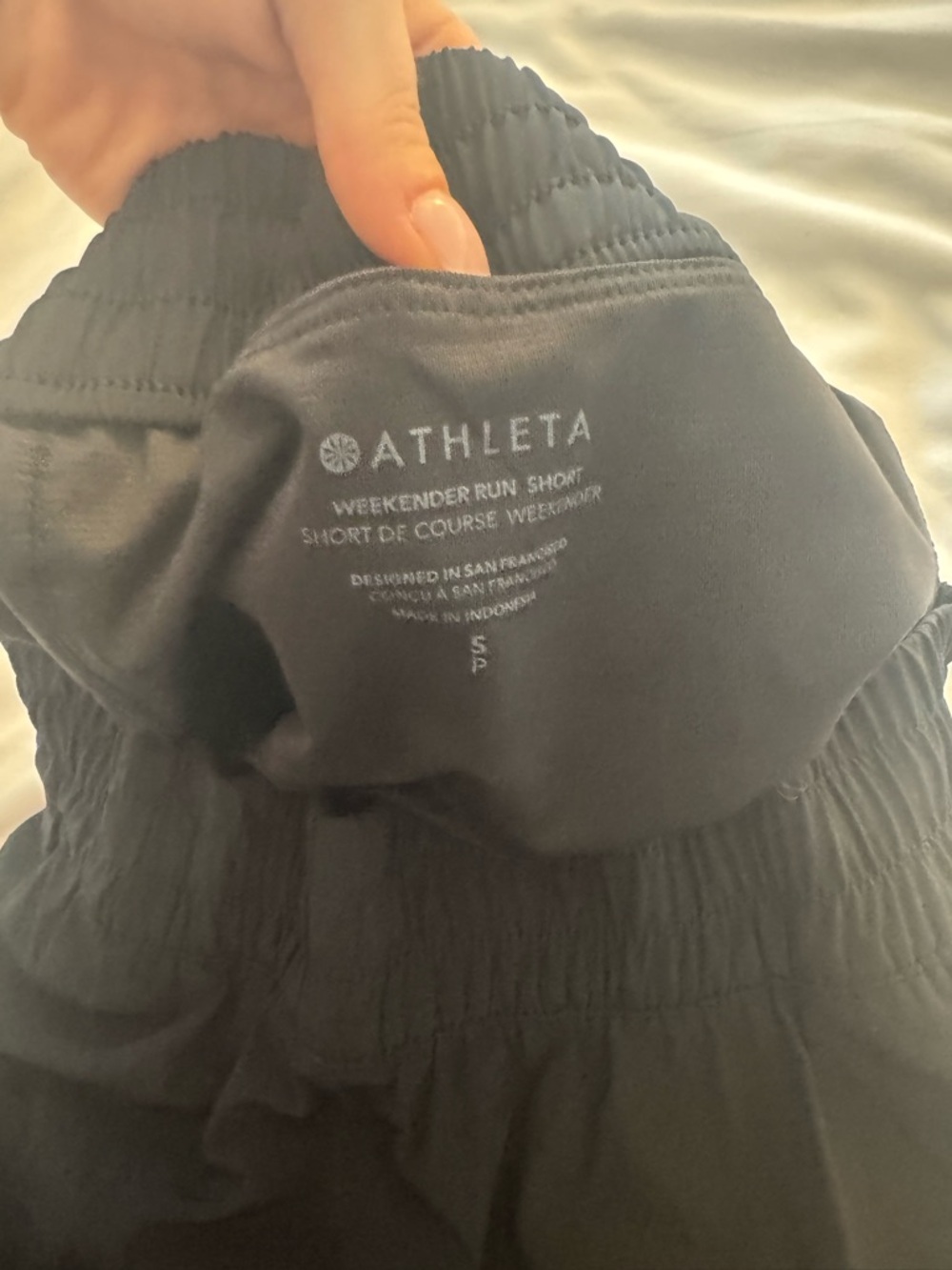 Athleta black mid rise weekender 3 inch - Picture 3 of 3